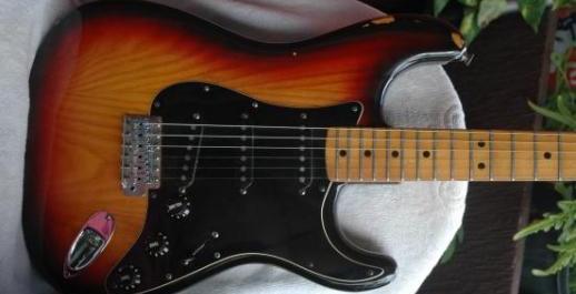 Fender Strat USA 1978 sunburst flamed ASH photo